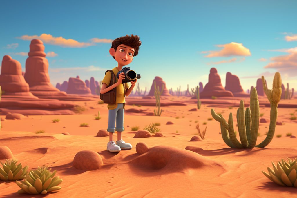 3d animation company, desert