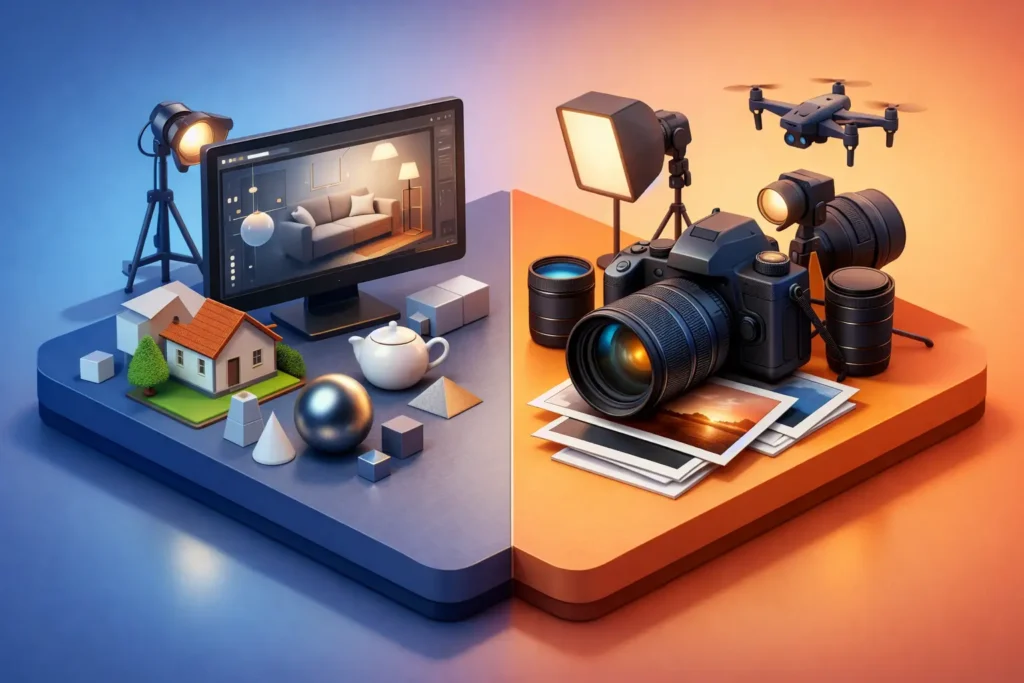 3D Rendering vs Photography: Which Wins?