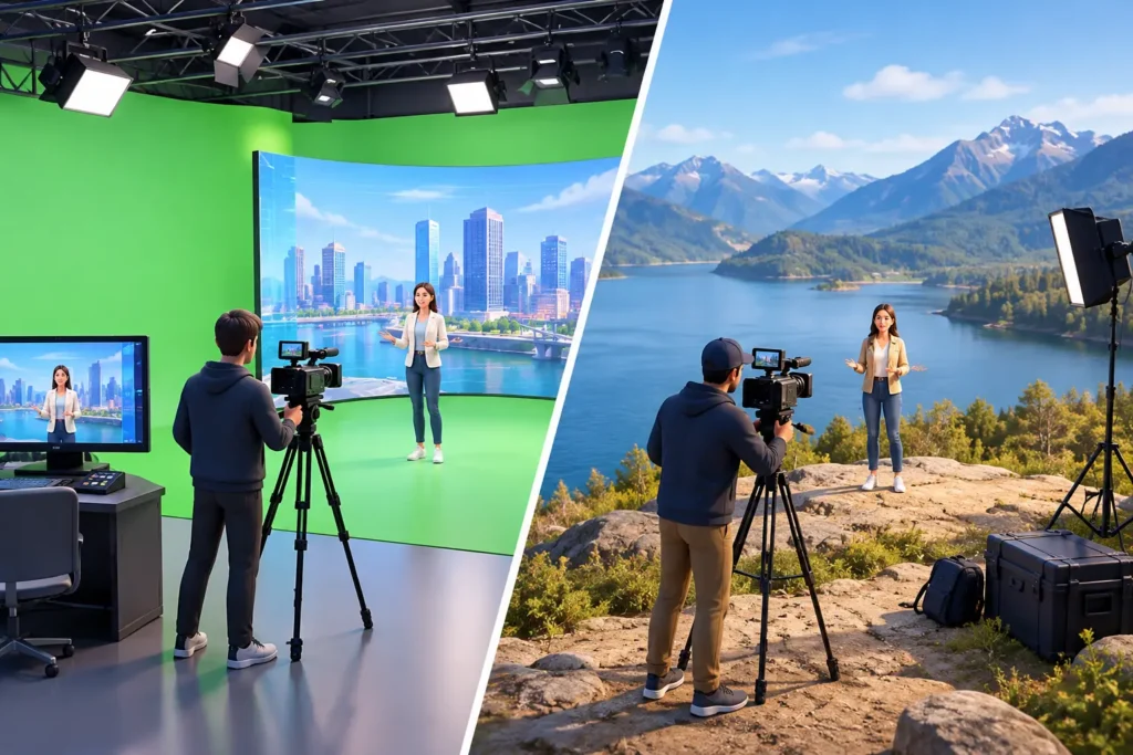 Virtual Sets Versus Locations for Your Shoot